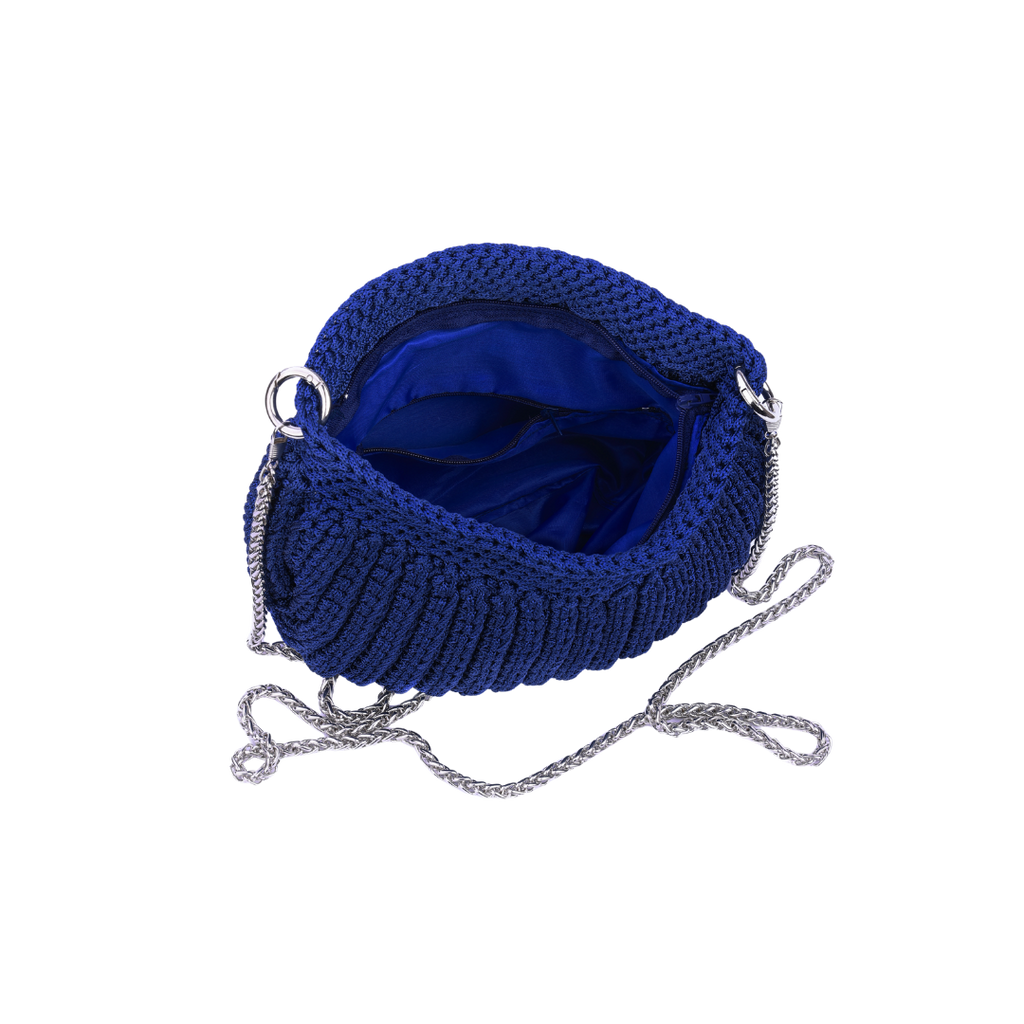 Knitted Chain Crossbody Bag