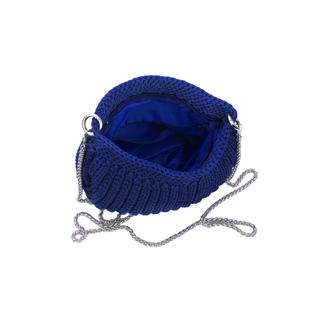 Knitted Chain Crossbody Bag