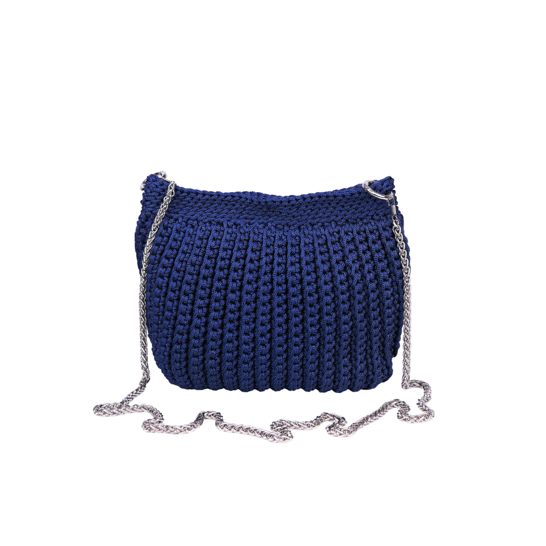 Knitted Chain Crossbody Bag