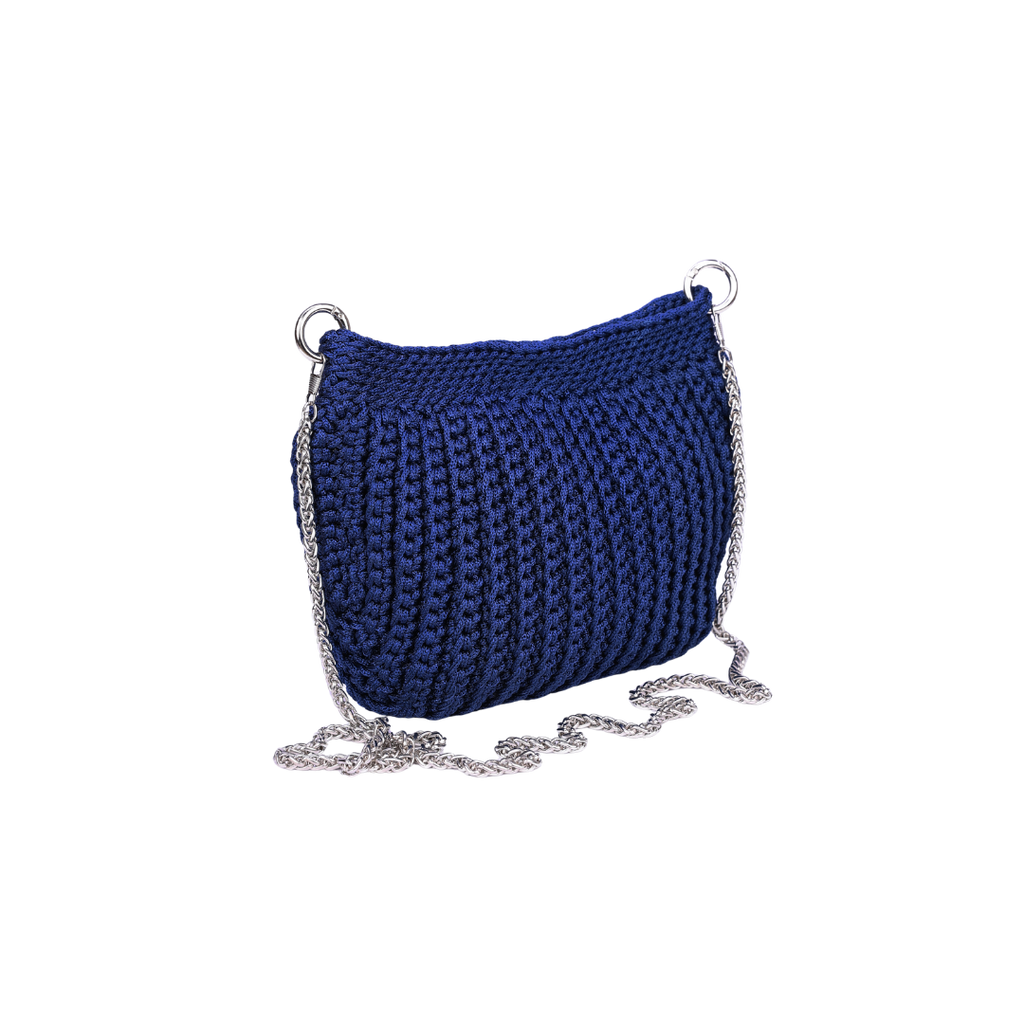 Knitted Chain Crossbody Bag