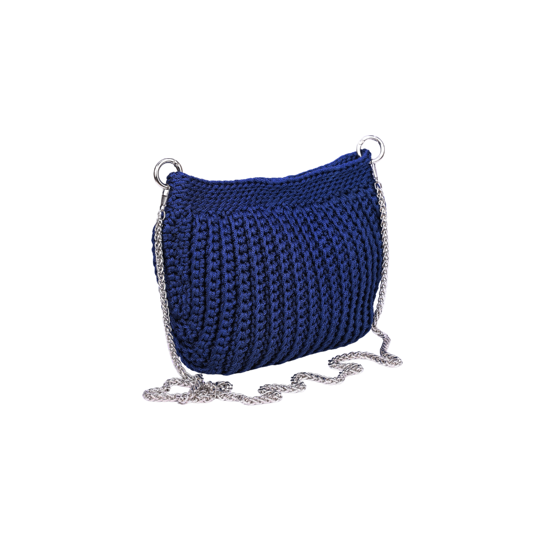 Knitted Chain Crossbody Bag