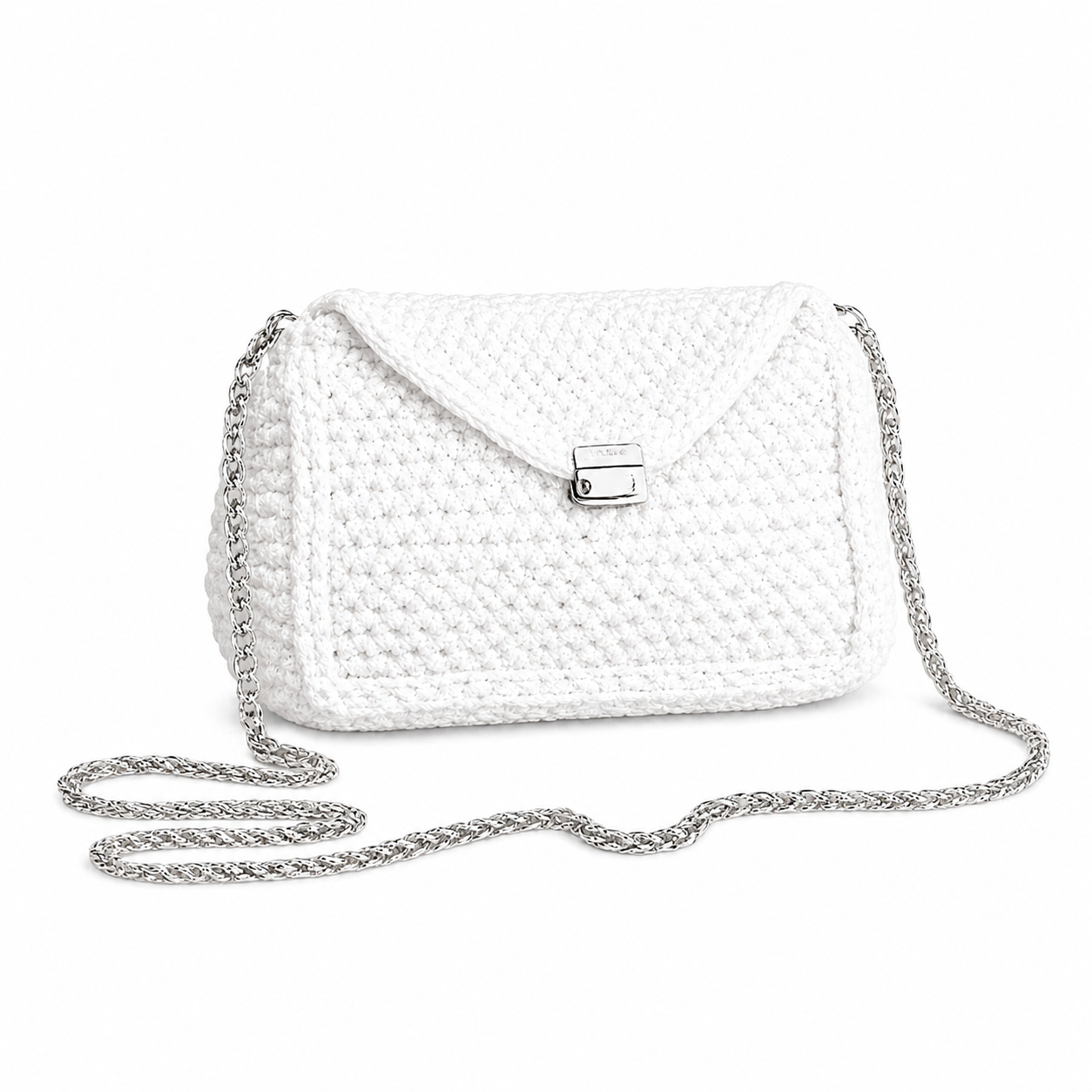 Knitted Flap Crossbody Bag