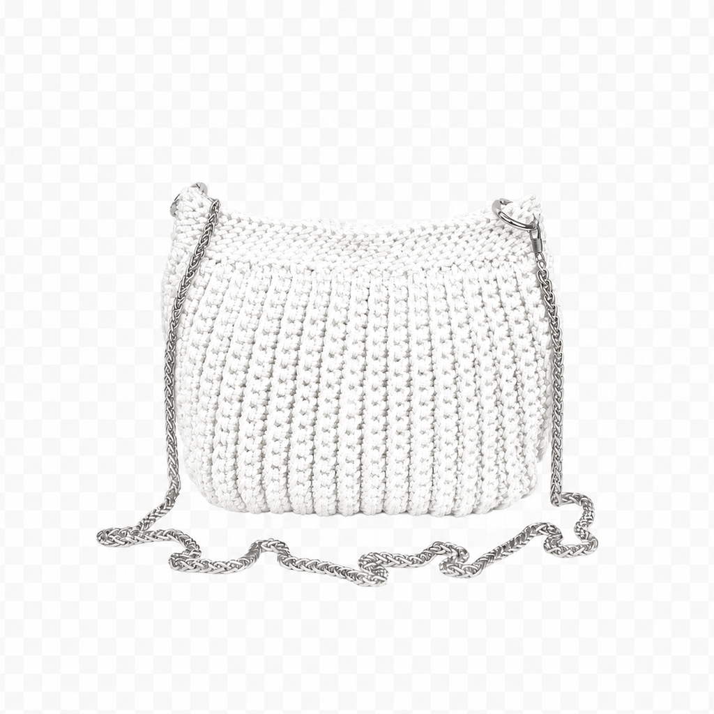 Knitted Chain Crossbody Bag
