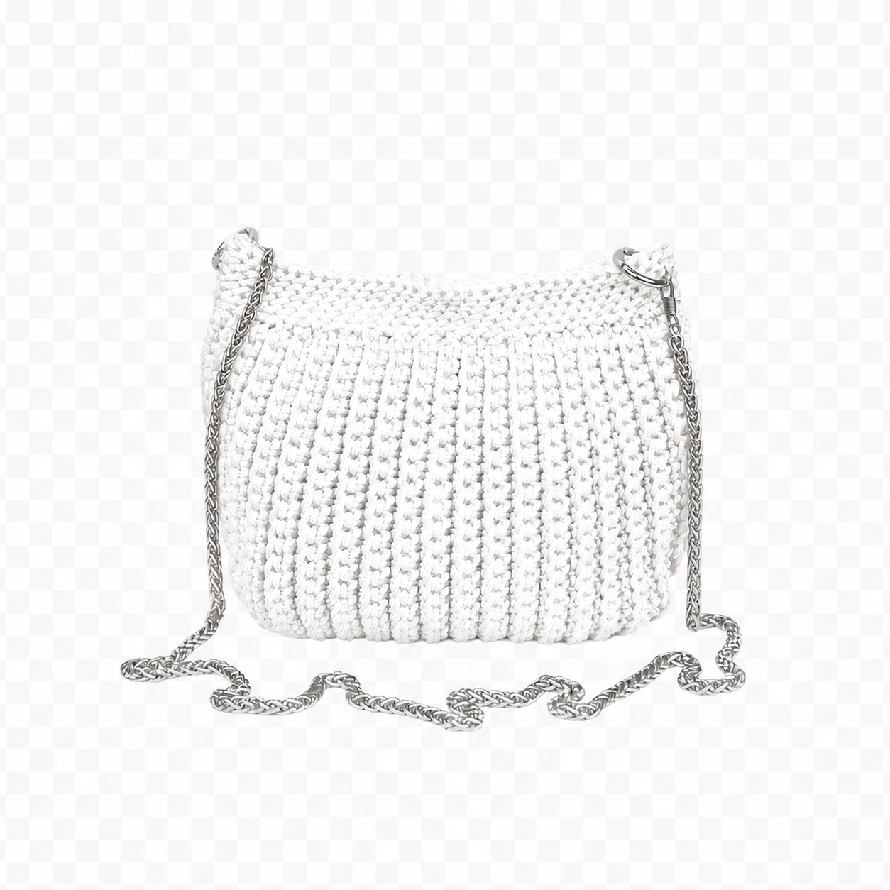Knitted Chain Crossbody Bag