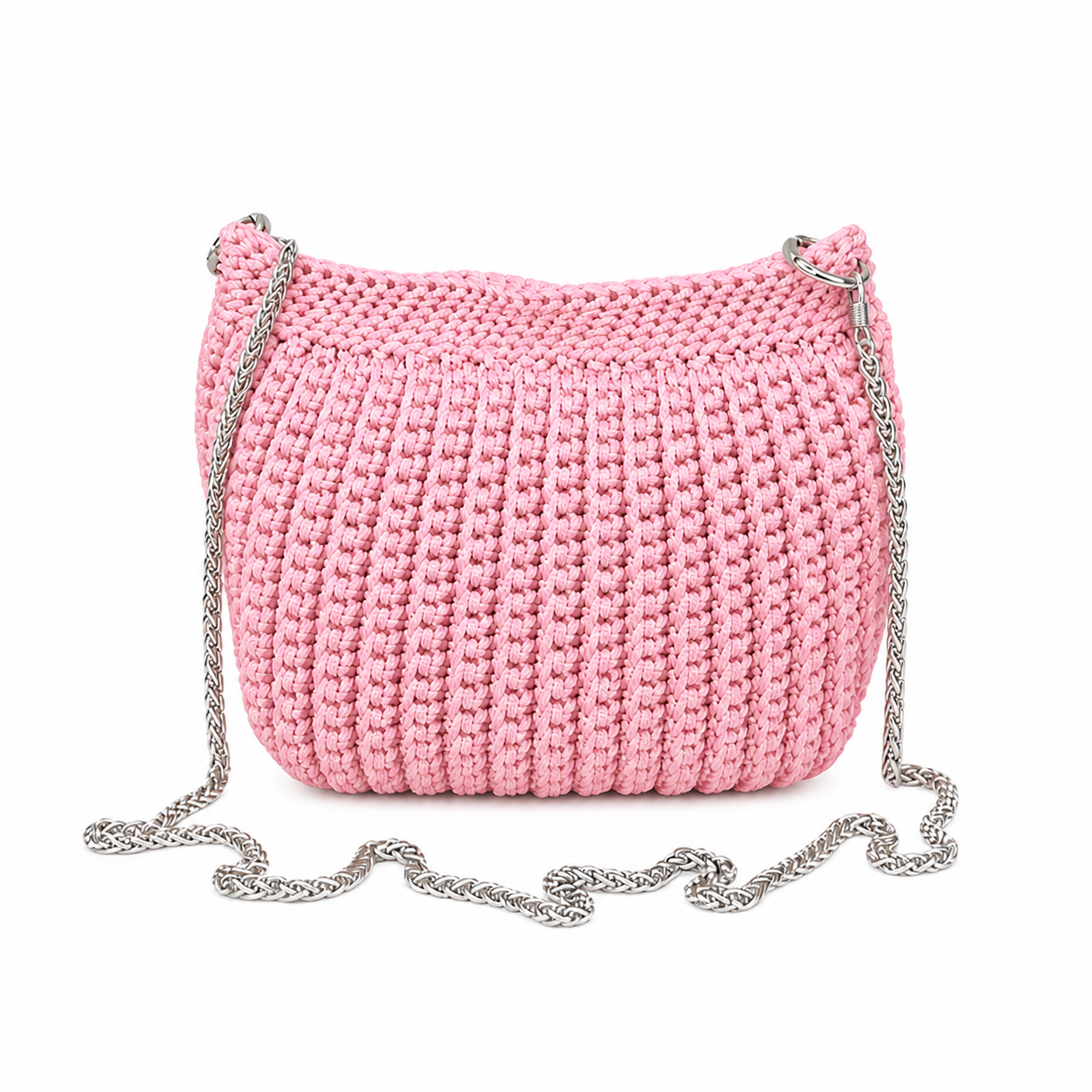 Knitted Chain Crossbody Bag