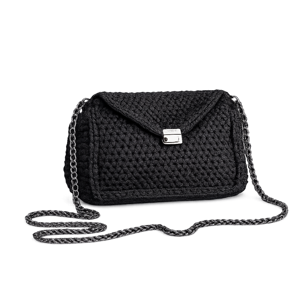Knitted Flap Crossbody Bag